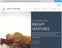 Tablet Screenshot of brightventures.com